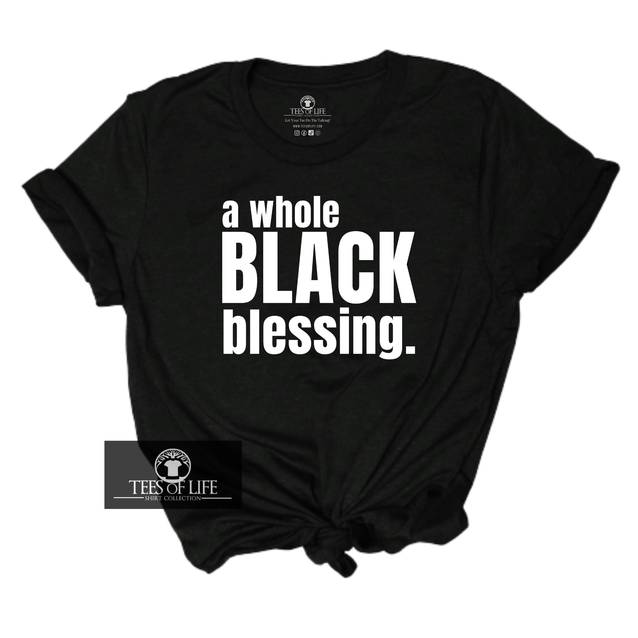 (RTS) Small A Whole Black Blessing Unisex Tee
