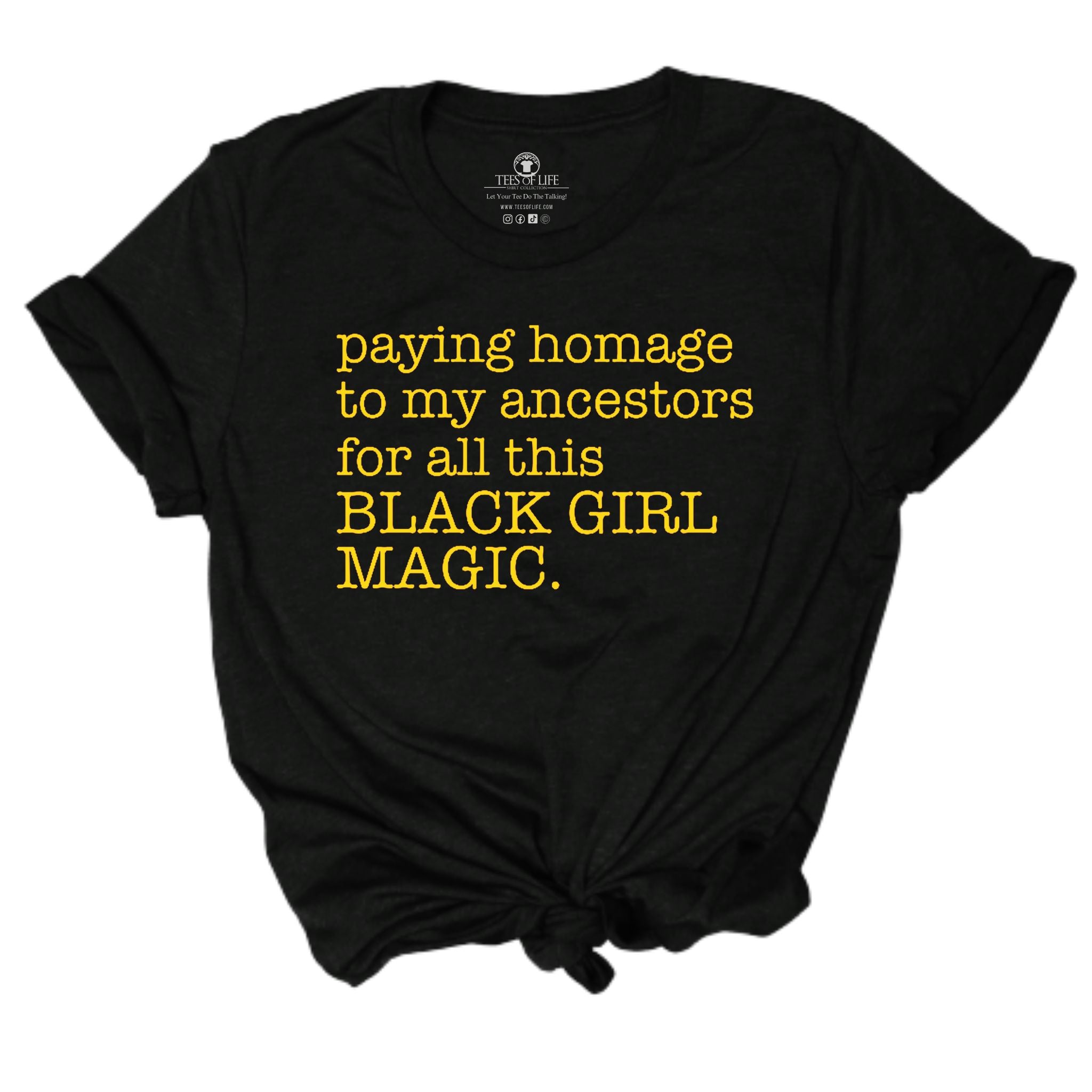 Black Girl Magic Starter Pack Unisex Tees(Black Girl Magic Gold, Amazing Black Woman, Born a Queen