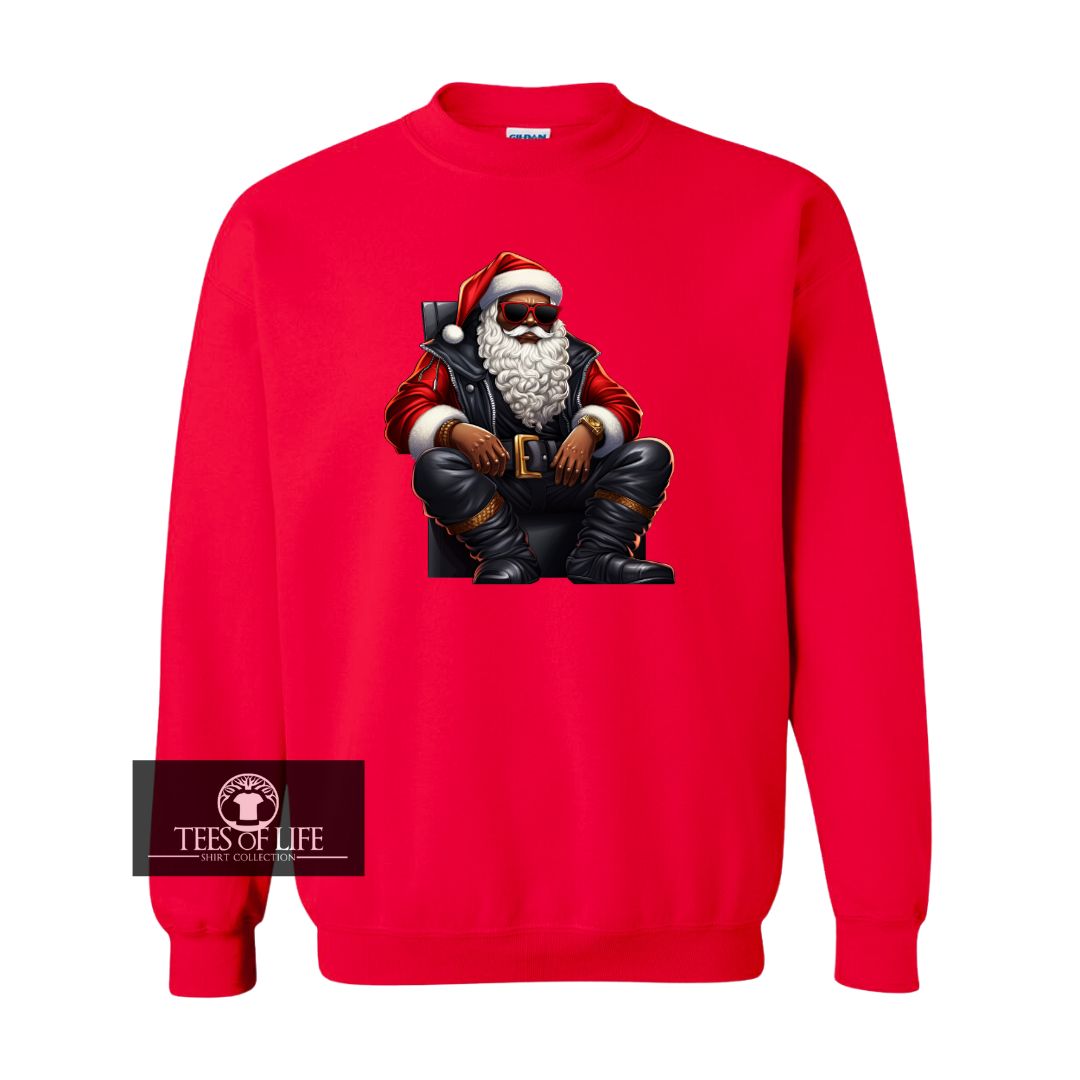 Black Santa Unisex Sweatshirt