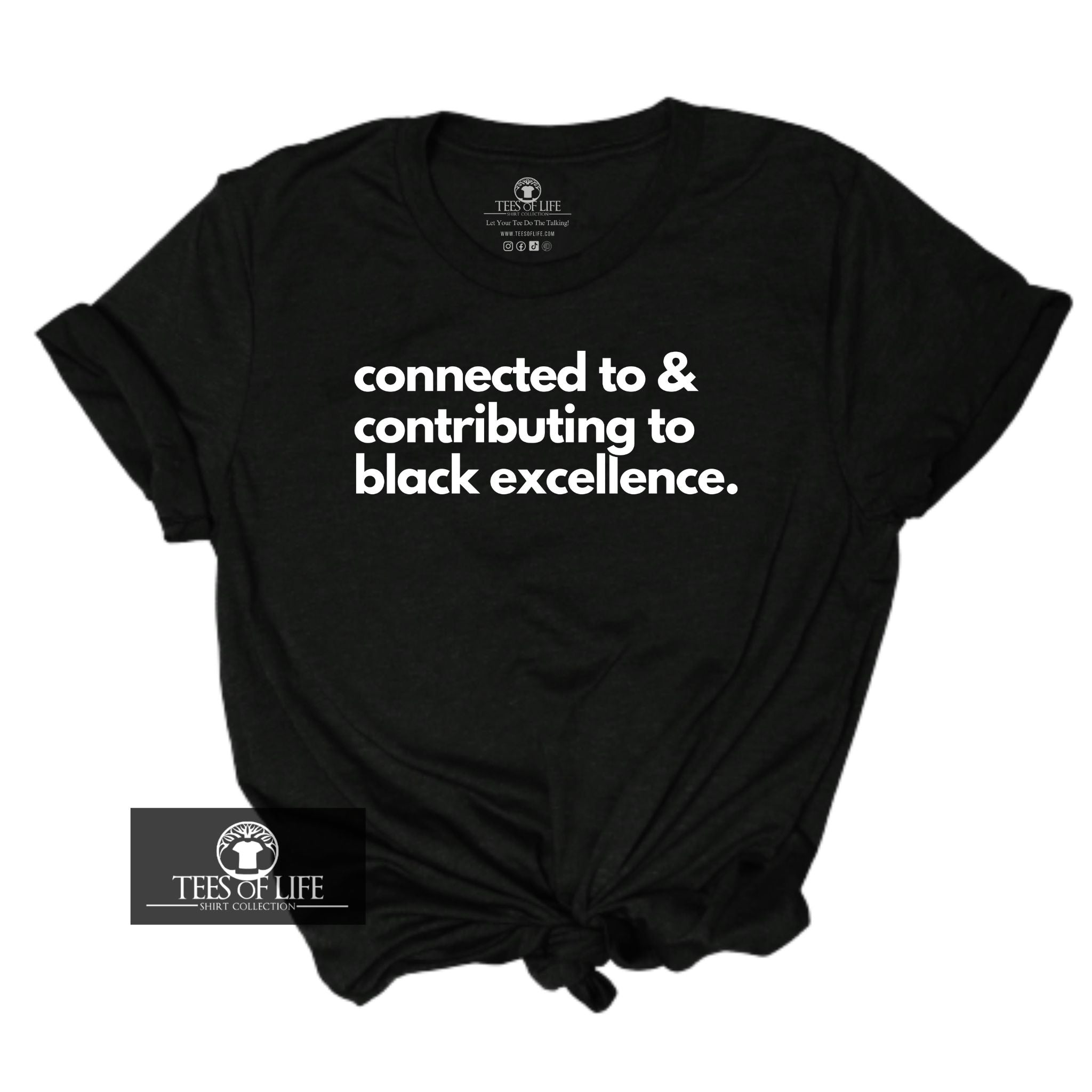 Connected and Contributing Black Excellence Unisex Tee