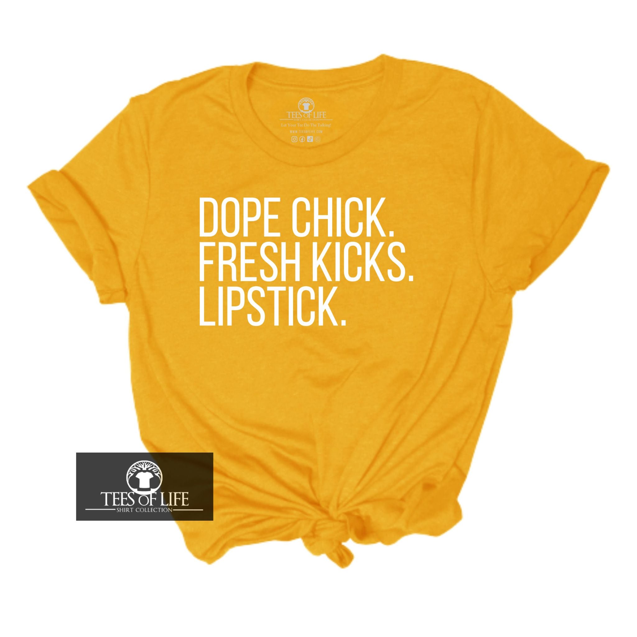 Dope Chick Fresh Kicks Lipstick Unisex Tee