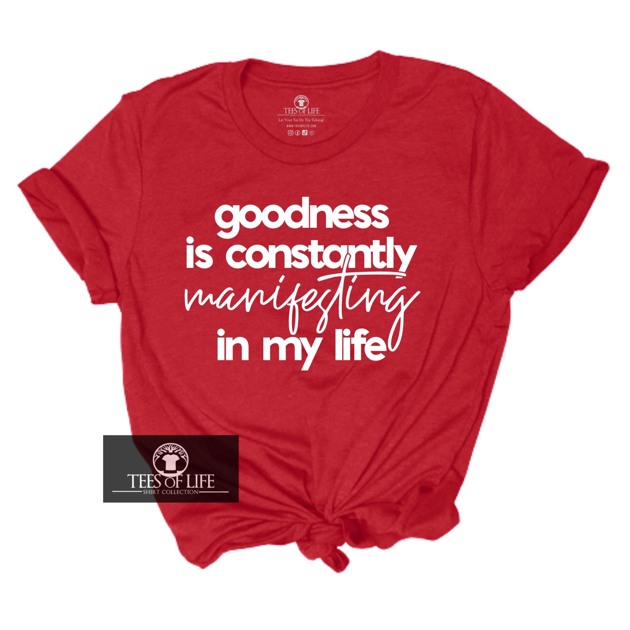 Goodness Is Constantly Manifesting In My Life  Unisex Tee
