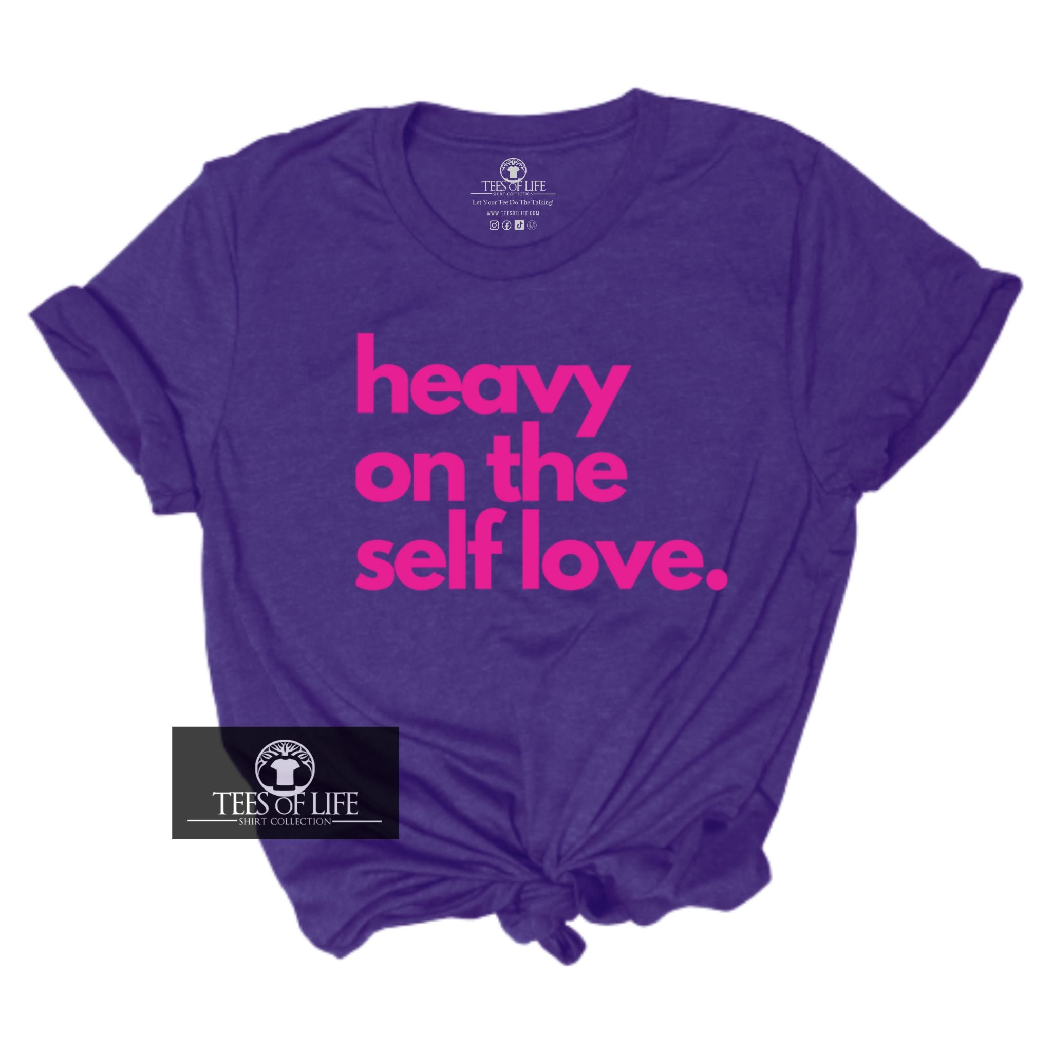 (RTS) 2XL Heavy On The Self Love Unisex Tee