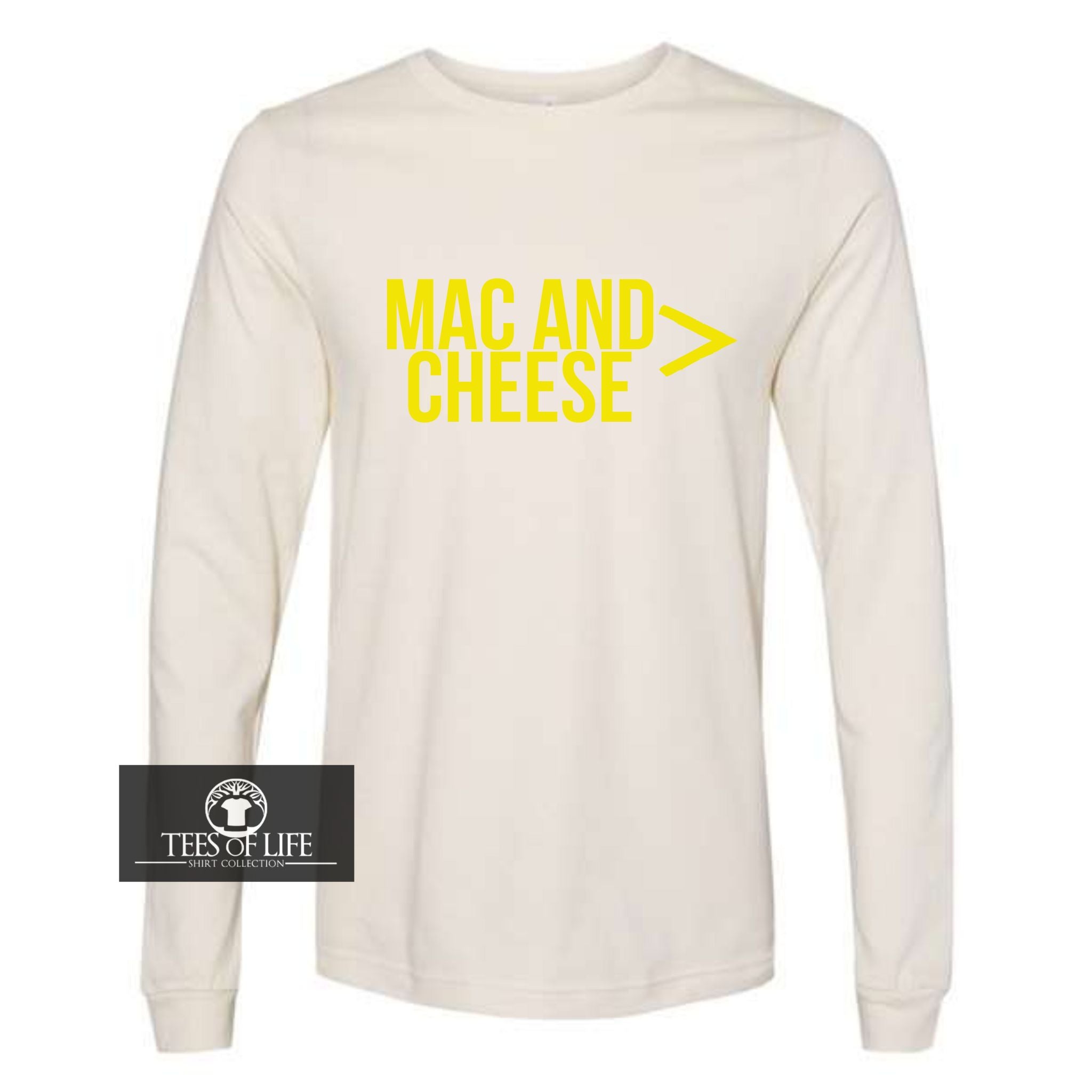 Mac And Cheese Unisex Long Sleeve Tee