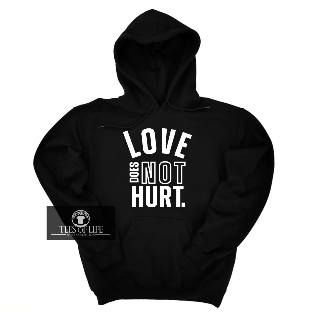 Love Does Not Hurt Domestic Violence Awareness Hoodie
