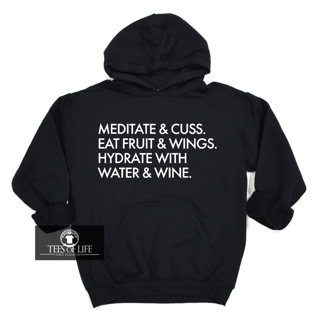 Meditate and Cuss Unisex Hoodie