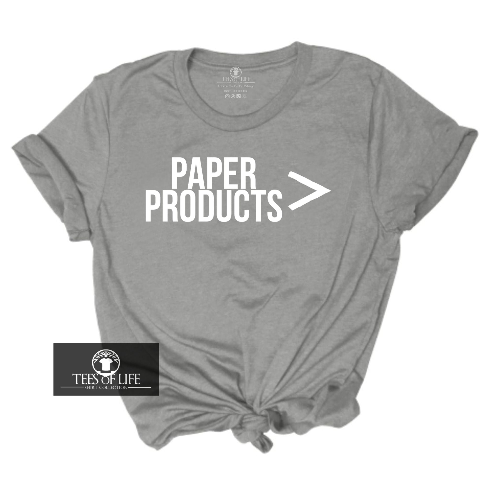 Paper Products Unisex Long Sleeve Tee