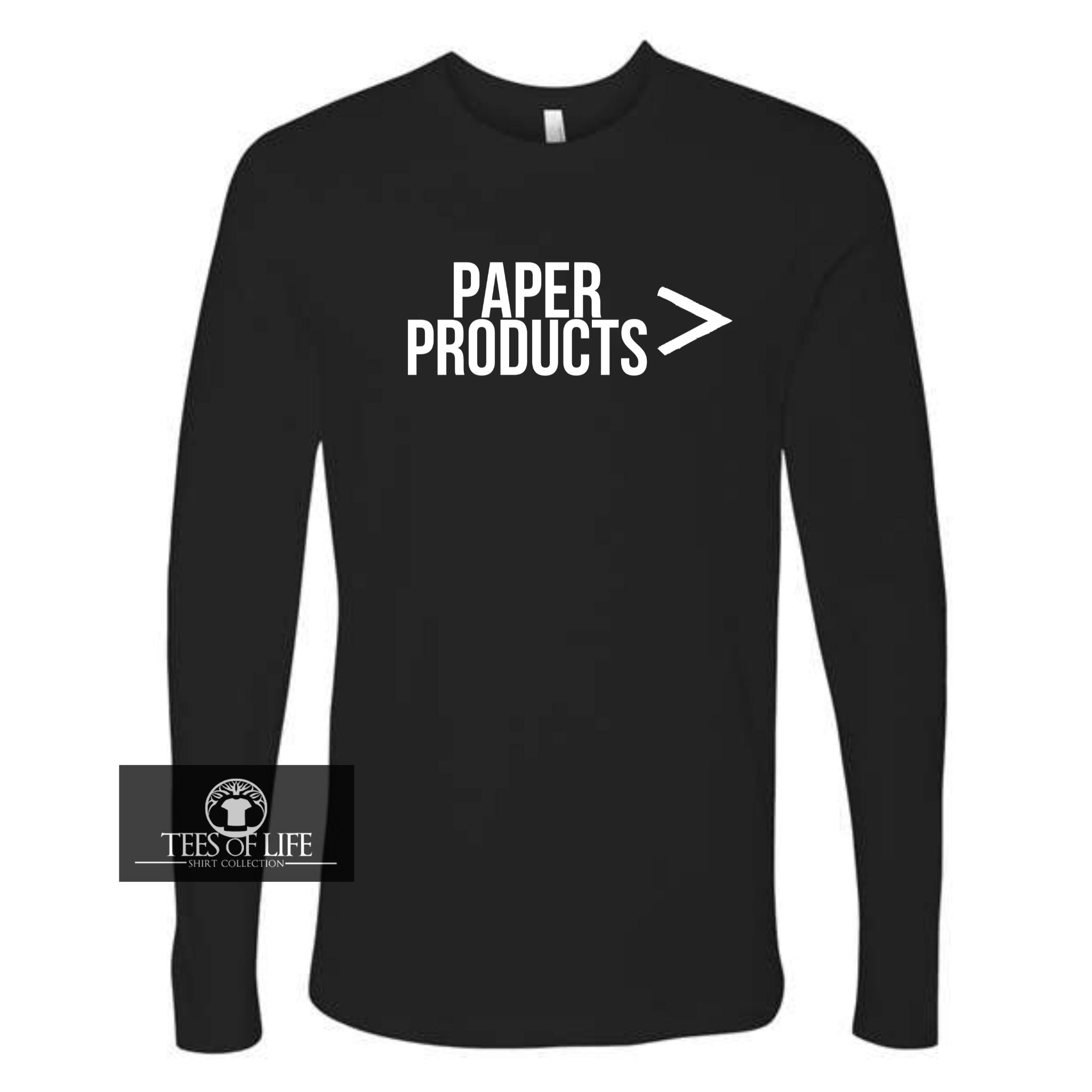 Paper Products Unisex Long Sleeve Tee