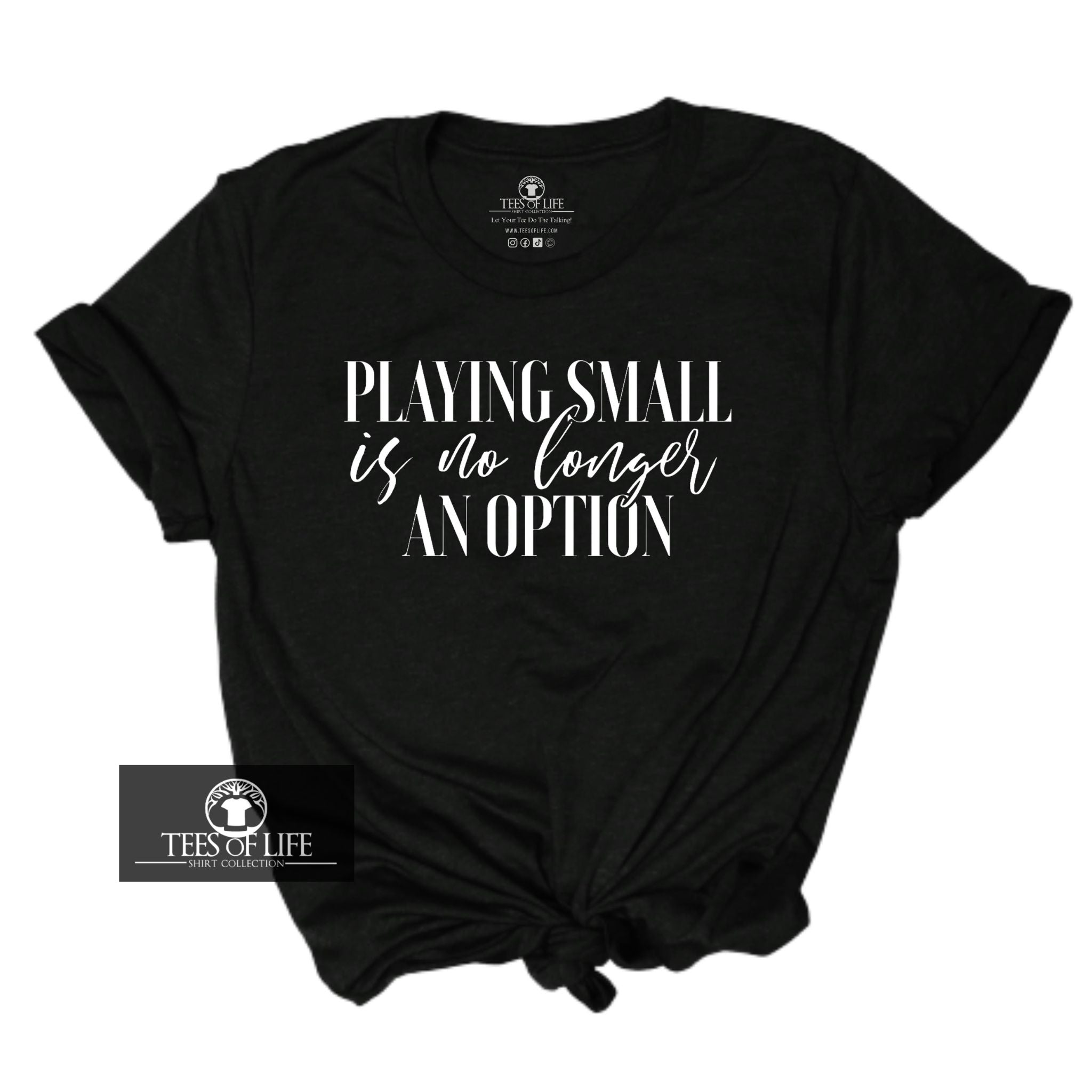 Playing Small Is No Longer An Option Unisex Tee