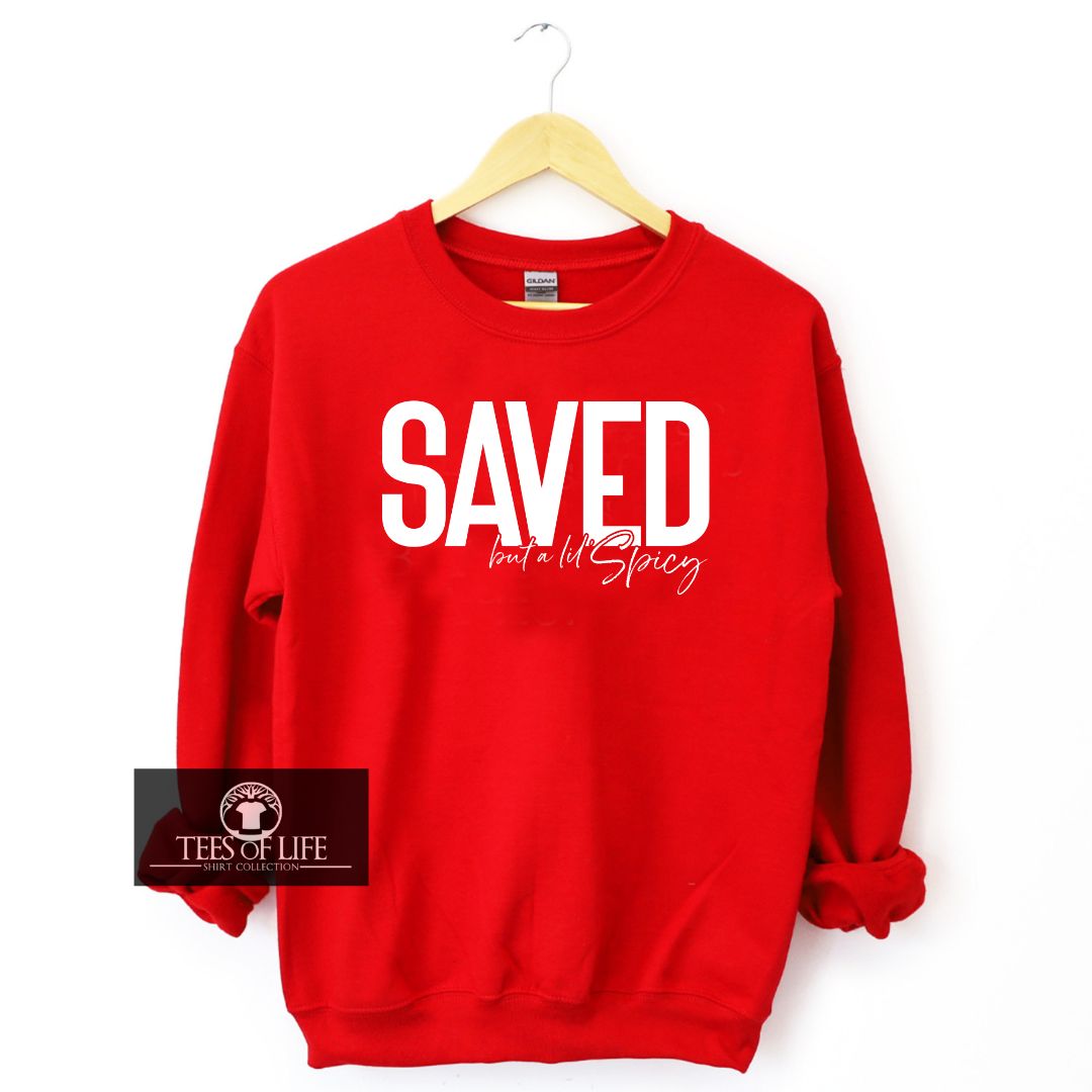 Saved But A Lil Spicy Unisex Sweatshirt