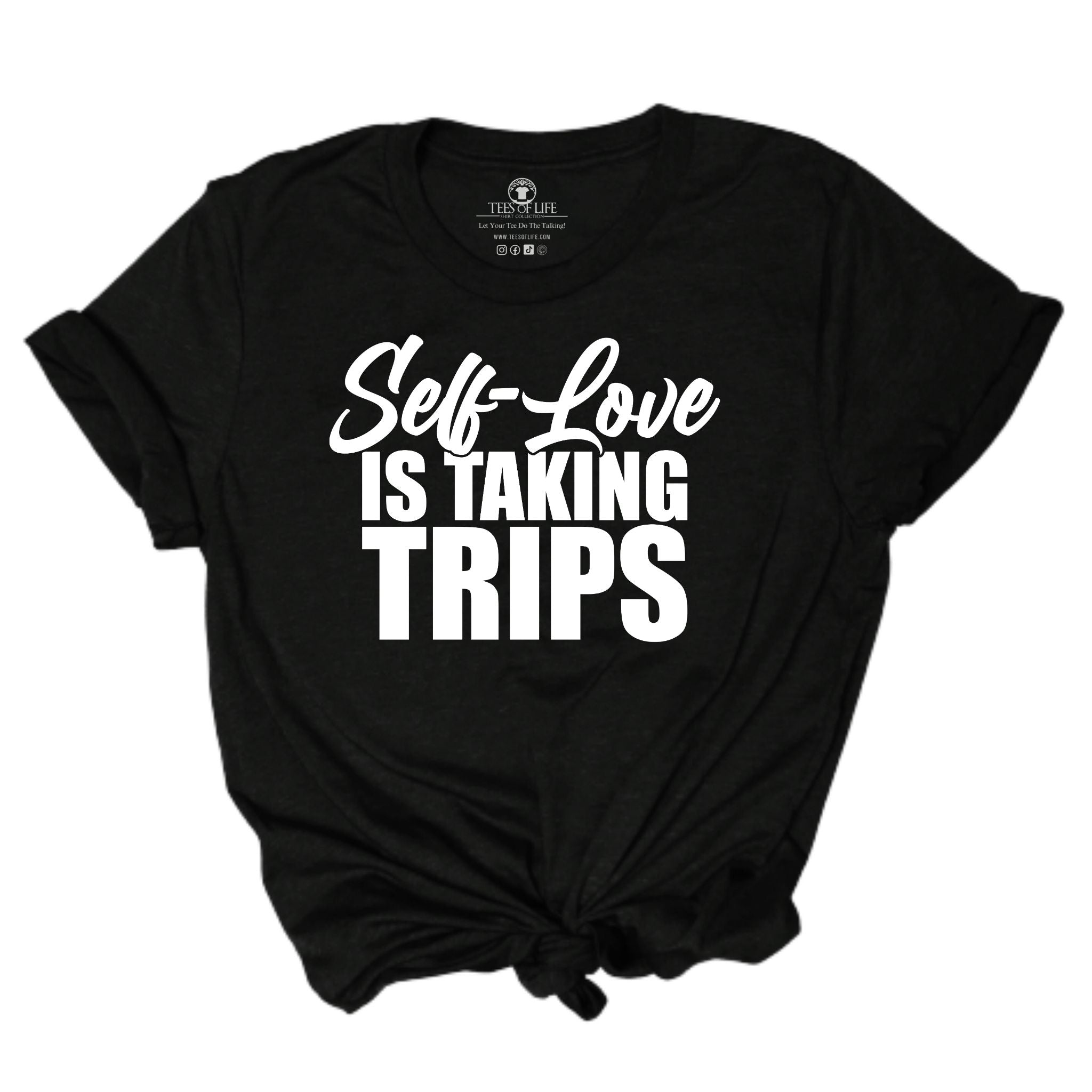 Vacation Starter Pack (Self-Love Is Taking Trips, Finnago, Living A Luxurious Soft Life) Unisex Tees