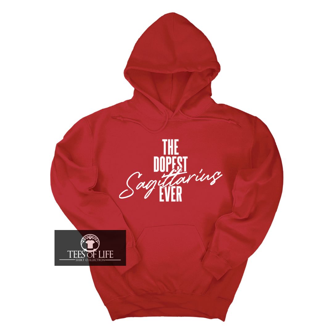 Choose Your Dopest Zodiac Sign Red Unisex Hoodie