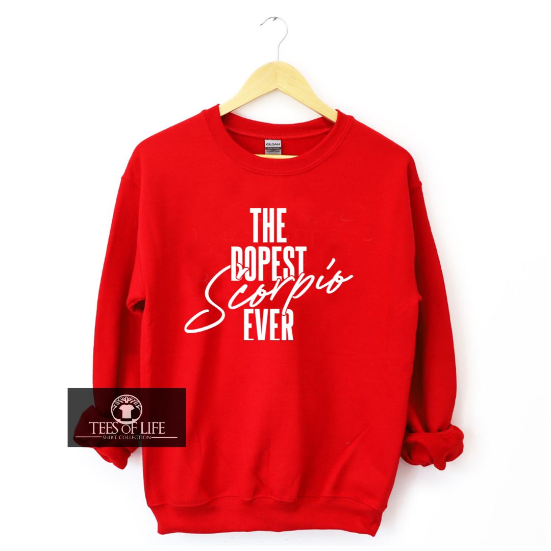Choose Your Dopest Zodiac Sign Red Sweatshirt